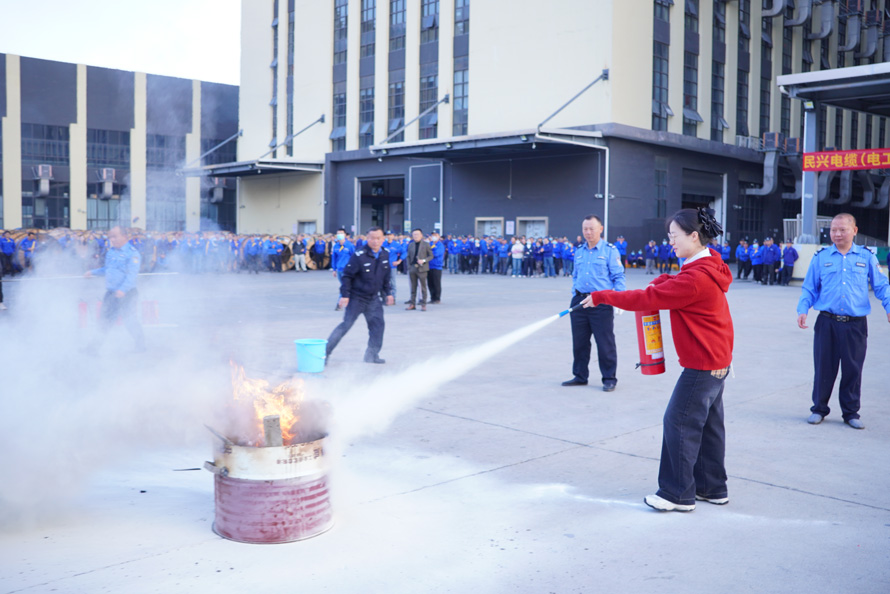 开展消防演习，筑牢安全防线——民兴电缆2025年度消防演习活动圆满举行